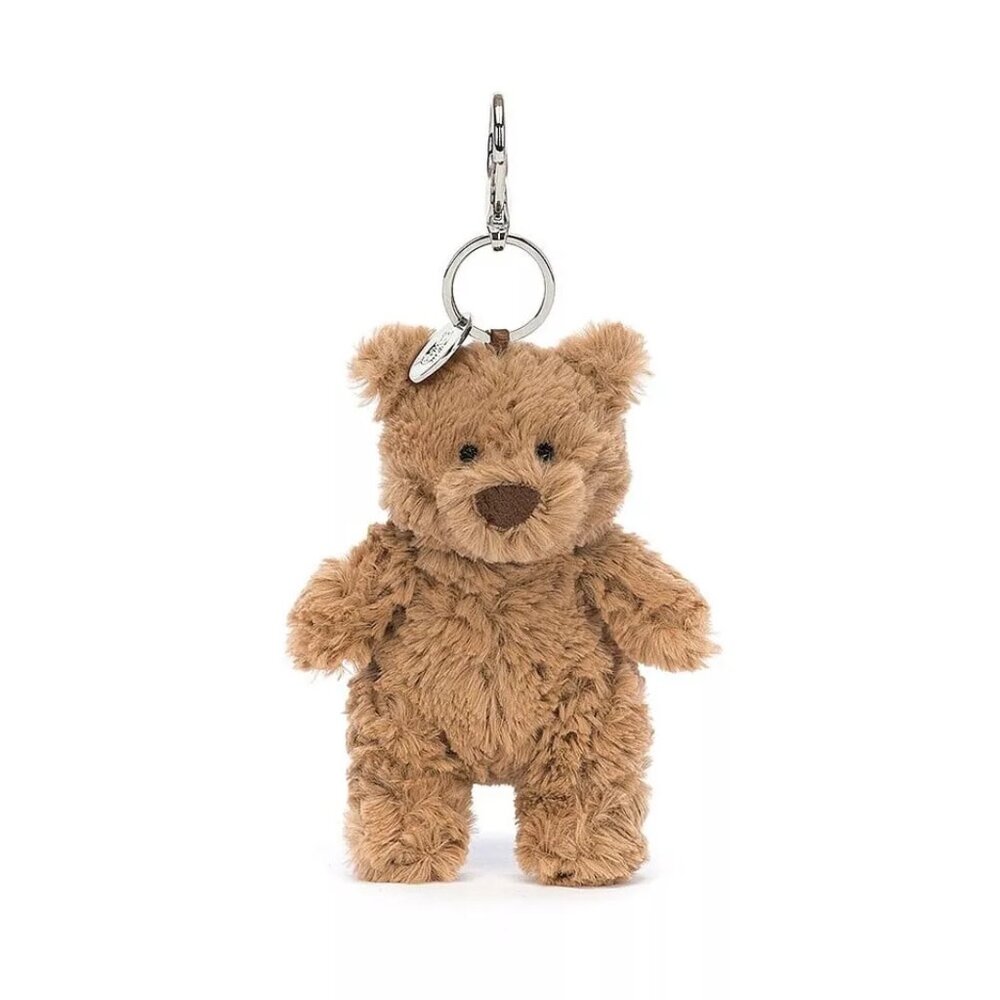 Jellycat BARTHOLOMEW BEAR Bag Charm Authentic direct from Jellycat Brown collect - Picture 3 of 16